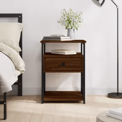 VidaXL 826082 Table de nuit et table de chevet Chêne