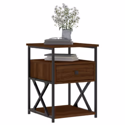 VidaXL 826082 Table de nuit et table de chevet Chêne