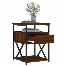 VidaXL 826082 Table de nuit et table de chevet Chêne - Vue supplémentaire 4