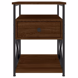 VidaXL 826082 Table de nuit et table de chevet Chêne - Vue supplémentaire 5