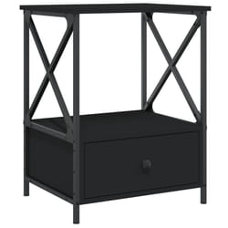 VidaXL 826083 Table de nuit et table de chevet Noir