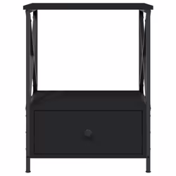 VidaXL 826084 Table de nuit et table de chevet Noir - Vue supplémentaire 6