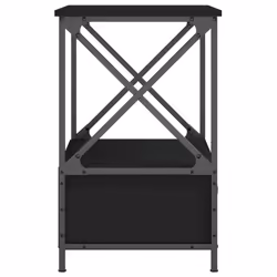 VidaXL 826084 Table de nuit et table de chevet Noir - Vue supplémentaire 8