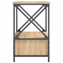 VidaXL 826086 Table de nuit et table de chevet Chêne - Vue supplémentaire 8