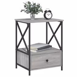 VidaXL 826089 Table de nuit et table de chevet Chêne