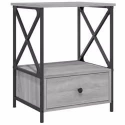 VidaXL 826090, Chêne, Fer, Bois, 500 mm, 410 mm, 650 mm, 2 pièce(s)