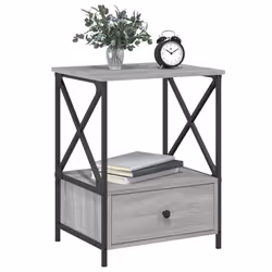 VidaXL 826090 Table de nuit et table de chevet Chêne