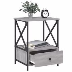 VidaXL 826090 Table de nuit et table de chevet Chêne - Vue supplémentaire 4