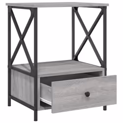 VidaXL 826090 Table de nuit et table de chevet Chêne - Vue supplémentaire 6