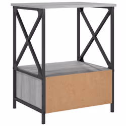 VidaXL 826090 Table de nuit et table de chevet Chêne - Vue supplémentaire 8