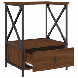 VidaXL 826091 Table de nuit et table de chevet Chêne - Vue supplémentaire 6