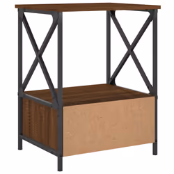 VidaXL 826091 Table de nuit et table de chevet Chêne - Vue supplémentaire 8
