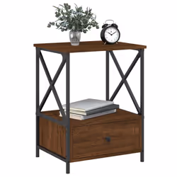 VidaXL 826092 Table de nuit et table de chevet Chêne