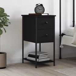 VidaXL 826093 Table de nuit et table de chevet Noir