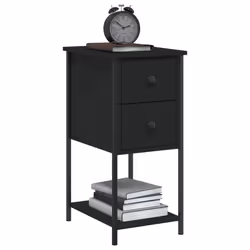VidaXL 826093 Table de nuit et table de chevet Noir