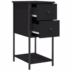 VidaXL 826094 Table de nuit et table de chevet Noir - Vue supplémentaire 5