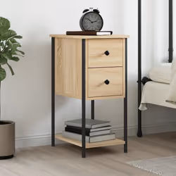 Avec un design simple et compact, cette table de chevet s'intègre facilement dans votre chambre à coucher ou votre salon et a ...