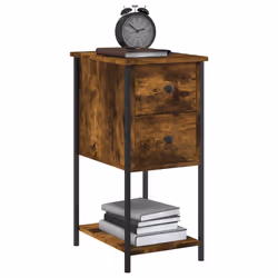 VidaXL 826098 Table de nuit et table de chevet Chêne - Vue supplémentaire 4
