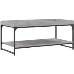 Table basse sonoma gris 100x49x45 cm bois d'ingénierie vidaXL