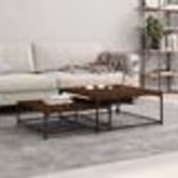 vidaXL Tables basses gigognes 2 pcs chêne marron bois d'ingénierie