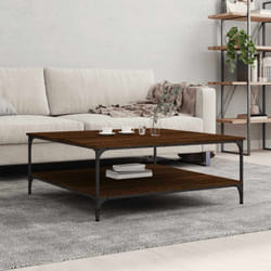 Vidaxl - Table basse chêne marron 100x100x40 cm bois d'ingénierie