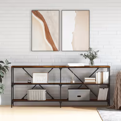 Ajoutez une touche d'élégance à votre entrée, salon ou couloir avec cette table console élégante. Matériau durable : la table ...