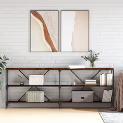 Ajoutez une touche d'élégance à votre entrée, salon ou couloir avec cette table console élégante. Matériau durable : la table ...