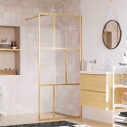 Description générale Apportez une nouvelle apparence esthétique à votre salle de bain avec ce mur de douche moderne en verre ...