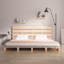 Profitez d'une bonne nuit de sommeil dans ce cadre de lit en bois ! Il sera un supplément pratique et décoratif à votre intér ...