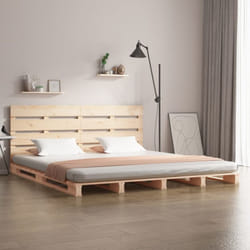 Cadre de lit sans matelas 140x190 cm bois de pin massif Vidaxl