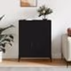 vidaXL Buffet noir 69,5x34x90 cm bois d'ingénierie