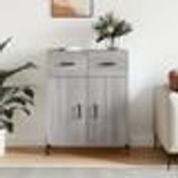 vidaXL Buffet sonoma gris 69,5x34x90 cm bois d'ingénierie