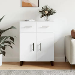 vidaXL Buffet blanc 69,5x34x90 cm bois d'ingénierie