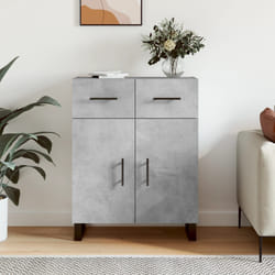 vidaXL Buffet gris béton 69,5x34x90 cm bois d'ingénierie