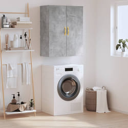 vidaXL Armoire murale gris béton 69,5x34x90 cm