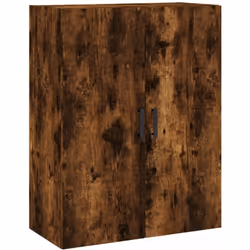 vidaXL Armoire murale chêne fumé 69,5x34x90 cm