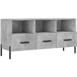 Vidaxl - Meuble tv gris béton 102x36x50 cm bois d'ingénierie