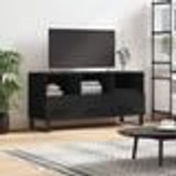 vidaXL Meuble TV noir 102x36x50 cm bois d'ingénierie