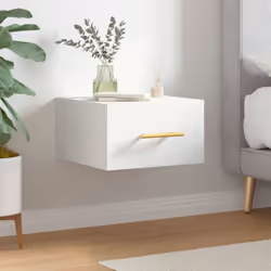 Cette table de chevet murale est conçue pour être une extension décorative et pratique de votre décoration intérieure. Matéri ...