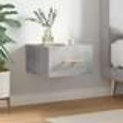 vidaXL Table de chevet murale gris béton 35x35x20 cm