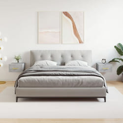Vidaxl - Tables de chevet murales 2 pcs gris béton 35x35x20 cm