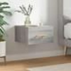 vidaXL Table de chevet murale sonoma gris 35x35x20 cm