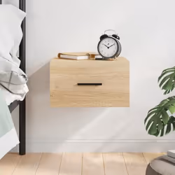 vidaXL Table de chevet murale chêne sonoma 35x35x20 cm