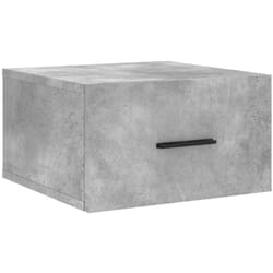 Table de chevet murale gris béton 35x35x20 cm vidaXL