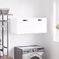 vidaXL Armoire murale blanc brillant 80x36,5x35 cm bois d'ingénierie