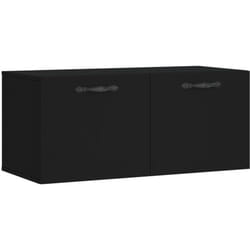 Vidaxl - Armoire murale noir 80x36,5x35 cm bois d'ingénierie