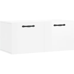 Vidaxl - Armoire murale blanc brillant 80x36,5x35 cm bois d'ingénierie