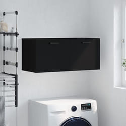 Vidaxl - Armoire murale noir 80x36,5x35 cm bois d'ingénierie