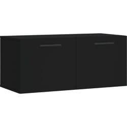 Vidaxl - Armoire murale noir 80x36,5x35 cm bois d'ingénierie