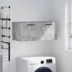 Vidaxl - Armoire murale gris béton 80x36,5x35 cm bois d'ingénierie
